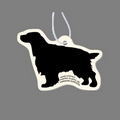 Paper Air Freshener Tag W/ Tab - Bird Dog (Silhouette)